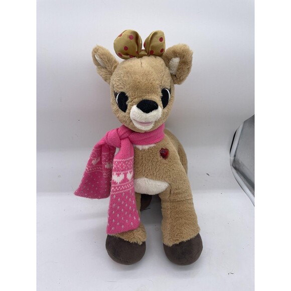 Build-A-Bear Rudolph Red Nosed Reindeer & Clarice Plush Toys Lot BAB Set - Picture 2 of 7